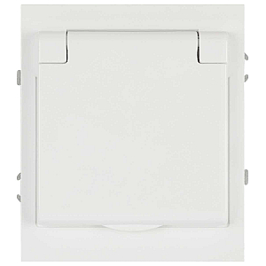 Розетка ЭРА Arktik 16-2103-01 с заземлением 2P+E Schuko со шторками с крышкой 16А-250В белый Б0070434