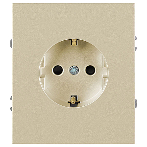 Розетка Эра Arktik 16-2102-04 с заземлением 2P+E Schuko со шторками 16А-250В шампань Б0070427