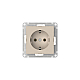 Розетка с заземлением, 16А, мех., быстрозажим. клем. Systeme Electric AtlasDesign ATN001243S