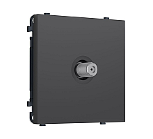 Комплект механизма TV розетки SAT SIGMA Графит Мягкое касание 5-2400MHz 3.5dB QUANT PRO Ambrella Volt MS913050 (SP9130, PR215)