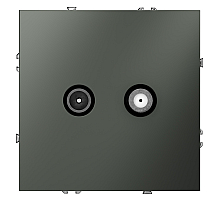 Розетка телевизионная Voltum S70 VLS060406 (титан)