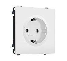 Комплект механизма электрической розетки SIGMA Белый матовый 50Hz 2P+E с/з 16A-250V QUANT PRO Ambrella Volt MS126010 (SP1260, PR141)