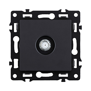 Розетка TV, черный Kollinger Asthetik AS-020BK