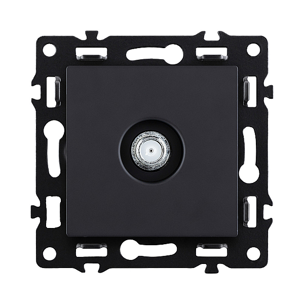 Розетка TV, черный Kollinger Asthetik AS-020BK