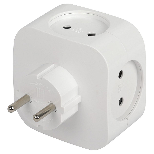 Разветвитель электрический Эра SP-4-USB-W Б0049532