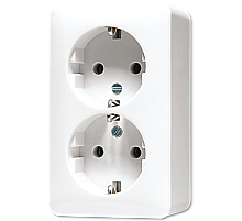 Розетка штепсельная Schuko Jung 6020KIAWW