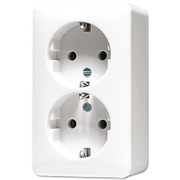 Розетка штепсельная Schuko Jung 6020KIAWW