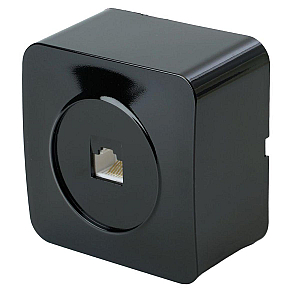 Розетка компьютерная RJ-45 Stekker София черный MST00-20-02 49312