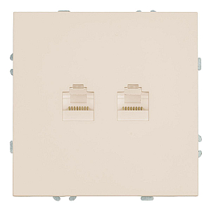 Розетка компьютерная 2-местная RJ-45 (механизм) Stekker Эмили RST00-5111-08 кашемир soft touch 49900