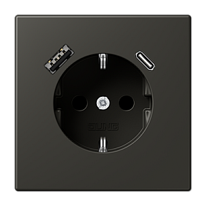Розетка 2K+З USB Typ AC Jung LC1520-15CA259