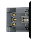 Розетка 1-местная з/ш с/з 16А + USB + Type C (механизм), Stekker, 250В, 20W Мия, RST16-3119-05, черный бархат 50452