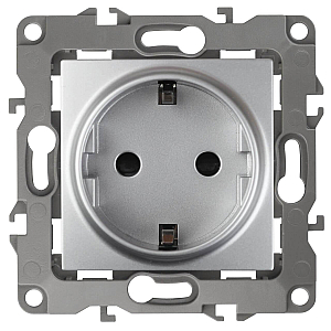 Розетка 2P+E Schuko со шторками Эра 12-2102-03 Б0014689