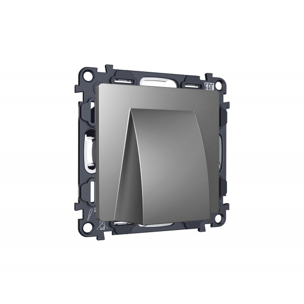 Комплект вывода кабеля с фиксатором Alfa Антрацит серый Quant Ambrella Volt MA665810 (AP6658, VM238)