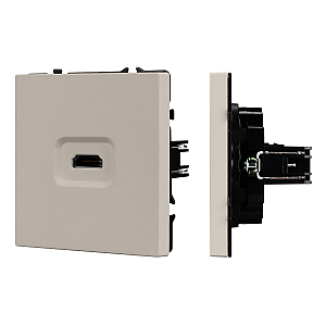 Механизм HDMI розетки Arlight SCT-NOBE-MHD1-SFPL-CA (Кашемир) 061842
