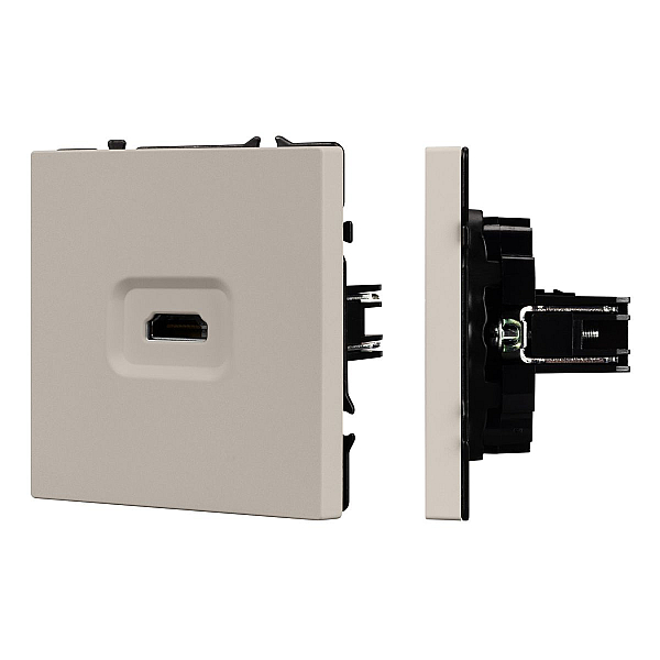 Механизм HDMI розетки Arlight SCT-NOBE-MHD1-SFPL-CA (Кашемир) 061842