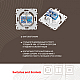Розетка телефонная RJ11 + компьютерная RJ45 Arte Milano 202.44-1.white