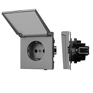 Механизм розетки влагозащищённый Arlight SCT-TENDO-MCP-PL-GR (230V, 16A) 054092