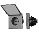 Механизм розетки влагозащищённый Arlight SCT-TENDO-MCP-PL-GR (230V, 16A) 054092