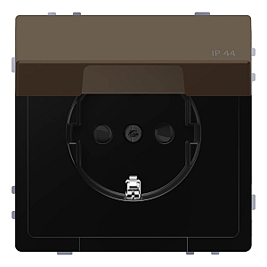 Розетка Schneider Electric Merten D-Life 16A с/з и крышкой MTN2314-6052