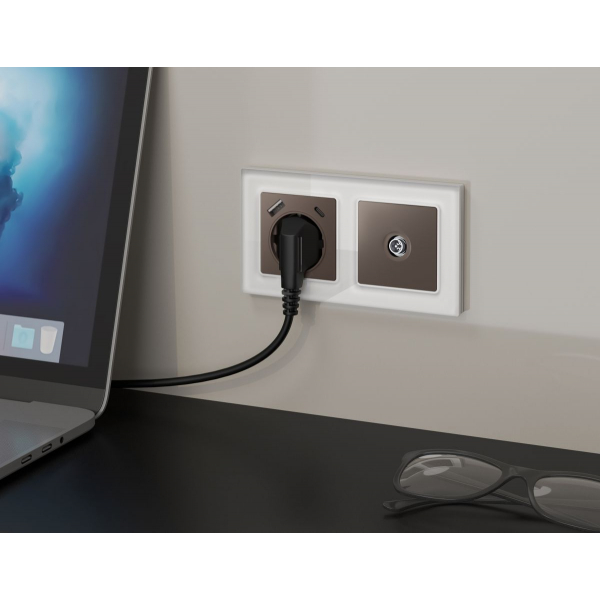 Комплект механизма TV розетки оконечной экранированной 5-1000MHz 3dB Alfa Темная бронза матовый Quant Ambrella Volt MA643005 (AP6430, VM199)