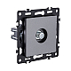 Розетка TV, серый Kollinger Asthetik AS-020GY