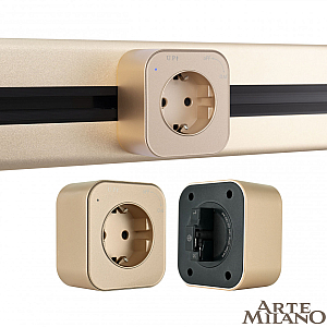 Трековая розетка Arte Milano Am-track-sockets 380022TS/ES Gold