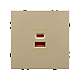 Механизм розетки с быстрой USB зарядкой Arlight SCT-NOBE-MUAC-SFPL-FC-GD (65W, QC3) 054318