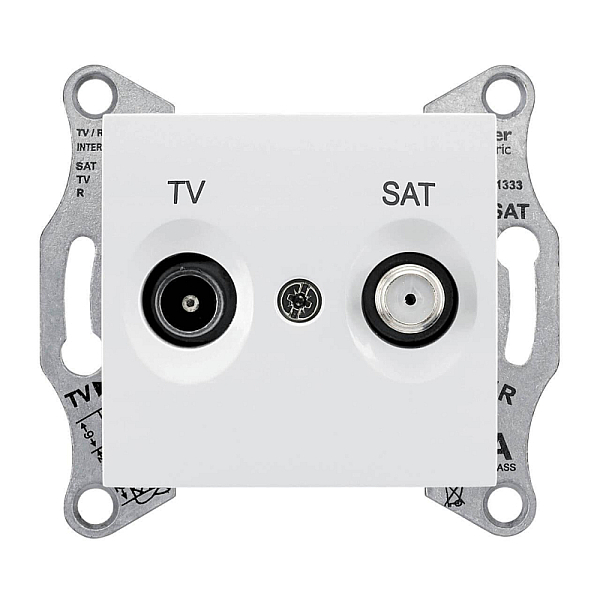 Розетка TV/SAT проходная Schneider Electric Sedna 4dB SDN3401921