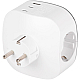Разветвитель электрический ЭРА SP-3e-3USBAC-W на 3 розетки + 3 USB A+C с заземлением со шторками 16А белый Б0069081