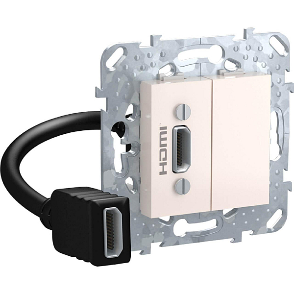 Розетка компьютерная HDMI с переходником Schneider Electric Unica MGU5.430.25ZD