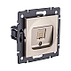 Розетка Ethernet RJ45 Cat.5, золотой Kollinger REA-016GD для Aspekt, Eleganz, Reflex