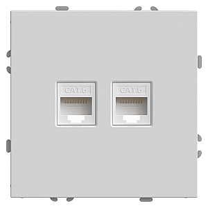 Розетка компьютерная 2-местная RJ-45 Stekker RST00-5111-01 Эмили 49874