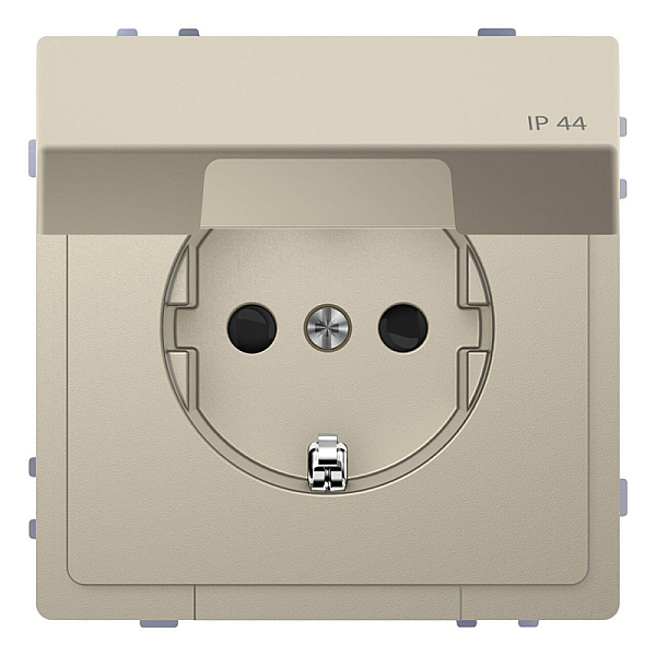 Розетка Schneider Electric Merten D-Life 16A с/з и крышкой MTN2314-6033