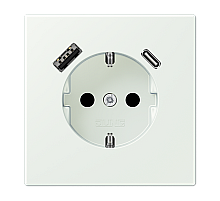 Розетка 2K+З USB Typ AC Jung LC1520-15CA210