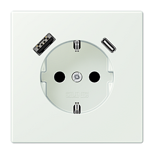 Розетка 2K+З USB Typ AC Jung LC1520-15CA210