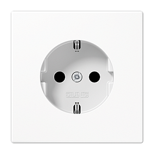 Розетка штепсельная Schuko Jung LS1520NWW