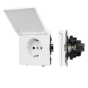 Механизм розетки влагозащищённый Arlight SCT-TENDO-MCP-PL-WH (230V, 16A) 054090