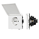Механизм розетки влагозащищённый Arlight SCT-TENDO-MCP-PL-WH (230V, 16A) 054090