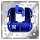 Розетка компьютерная встраиваемая Voltum S70 RJ45 кат.6, (кашемир) VLS060103