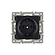 Механизм электрической розетки Arlight SCT-MEU1-PL-BK (250V, 16A) 043731
