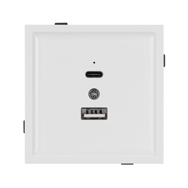 Механизм USB розетки Arlight SCT-TENDO-MUAC-PL-WH (5V, 3A, QC3) 054094