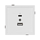 Механизм USB розетки Arlight SCT-TENDO-MUAC-PL-WH (5V, 3A, QC3) 054094