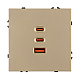 Механизм розетки с быстрой USB зарядкой Arlight SCT-NOBE-MUACC-SFPL-FC-GD (65W, QC3) 061836
