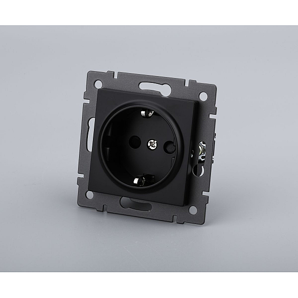 Механизм электрической розетки Arlight SCT-MEU1-PL-BK-V (250V, 16A) 049815