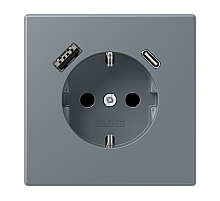 Розетка 2K+З USB Typ AC Jung LC1520-15CA251