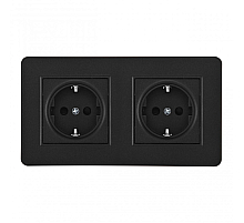Розетка Arte Milano SET16-2-40-1x2 black