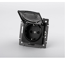 Механизм розетки влагозащищённый Arlight SCT-MCP-PL-BK-V (250V, 16A) 049835