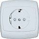 Розетка со шторками Schneider Electric Рондо RS16-121-BI
