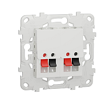 Аудиорозетка двойная Schneider Electric Unica New NU548918