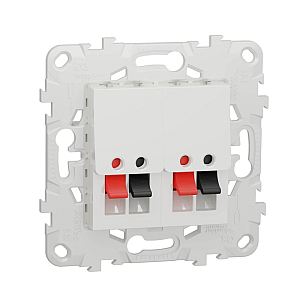 Аудиорозетка двойная Schneider Electric Unica New NU548918